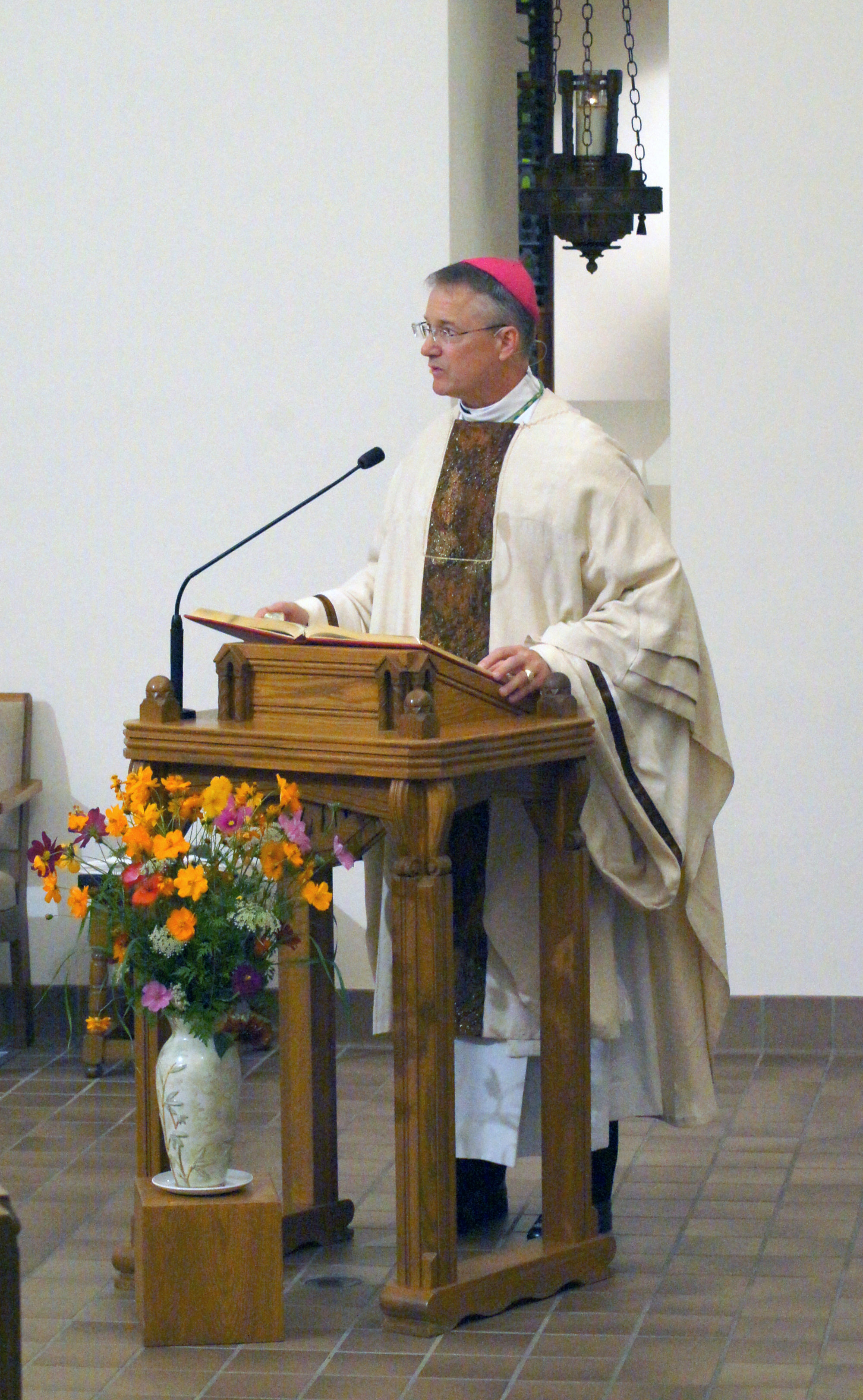 Bishop Paul Sirba of the Diocese of Duluth celebrates Eucharist with us.