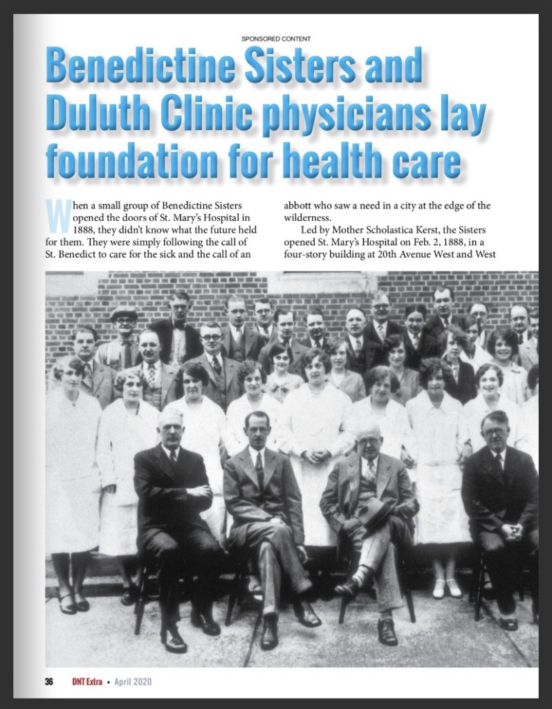 Duluth News Tribune article